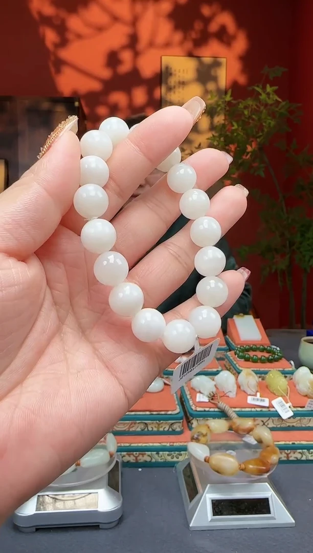 【闪购商品】和田玉手串未镶嵌手串卡12