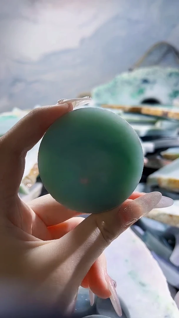 翡翠裸石缅甸翡翠A货晴6074