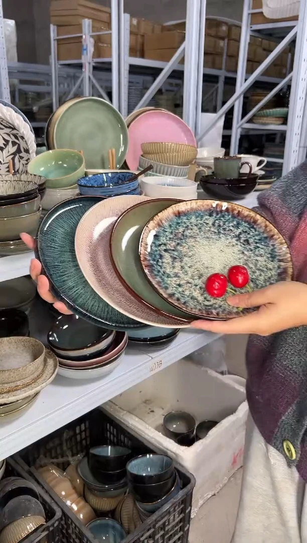 陶瓷外贸尾货瑕疵满20包邮X4小盘