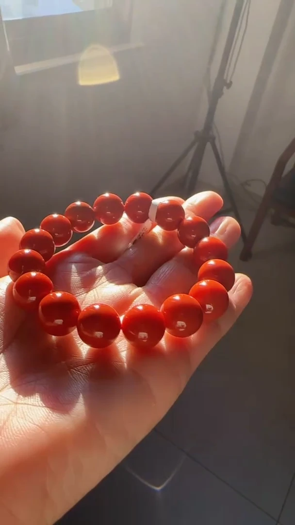 未镶嵌多样性发一件南红玛瑙【云端】13mm保山滴水洞圆珠单圈