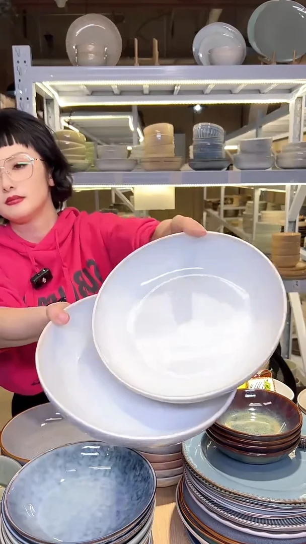 瓷63外贸尾货高温釉下彩陶瓷餐具默认微瑕