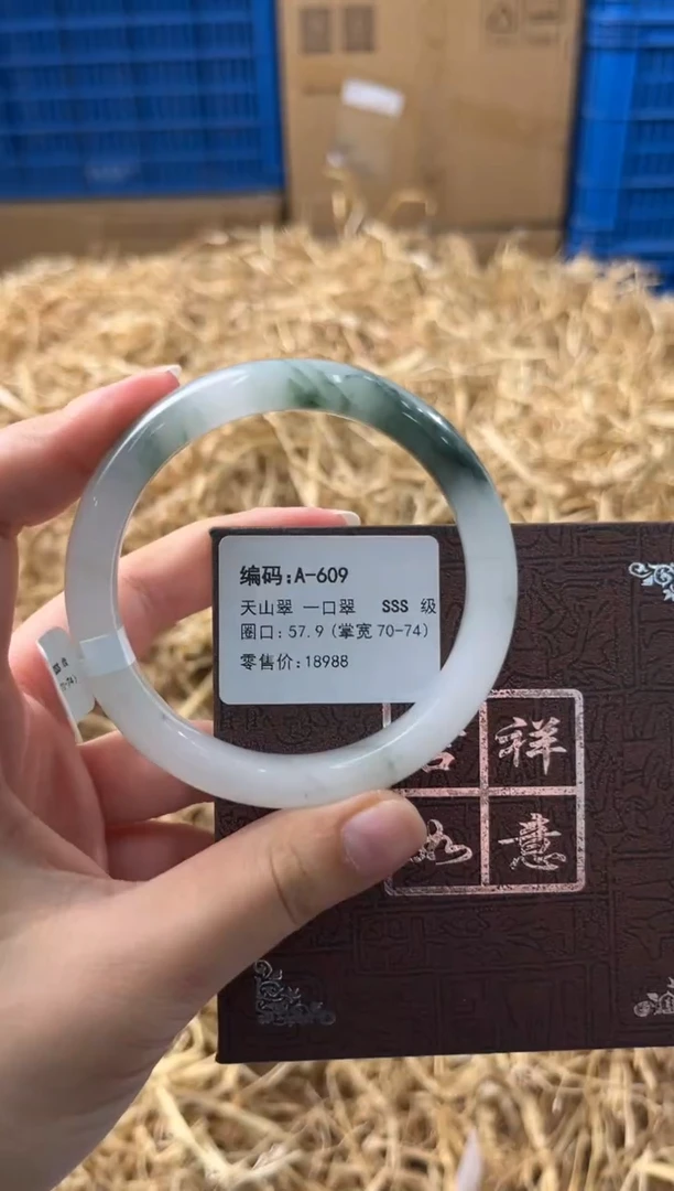 未镶嵌手镯石英质玉A-609