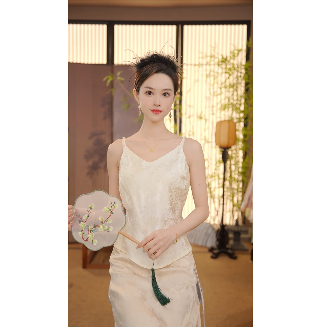 CJ【2025】新款女背心打底上衣舒适透气美背FB24091001