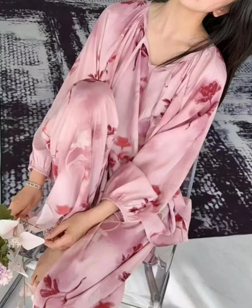 小梦直播链接 宝妈家居服套装 七分袖夏季