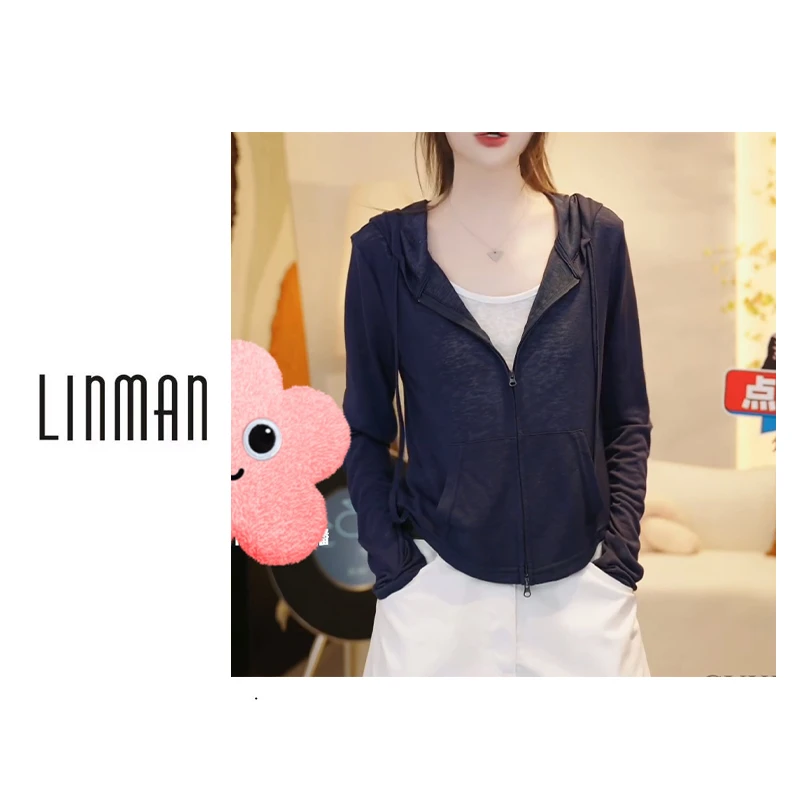 【万达2010】2025夏季新款舒适凉感连帽薄款防晒长袖上衣LK2505070