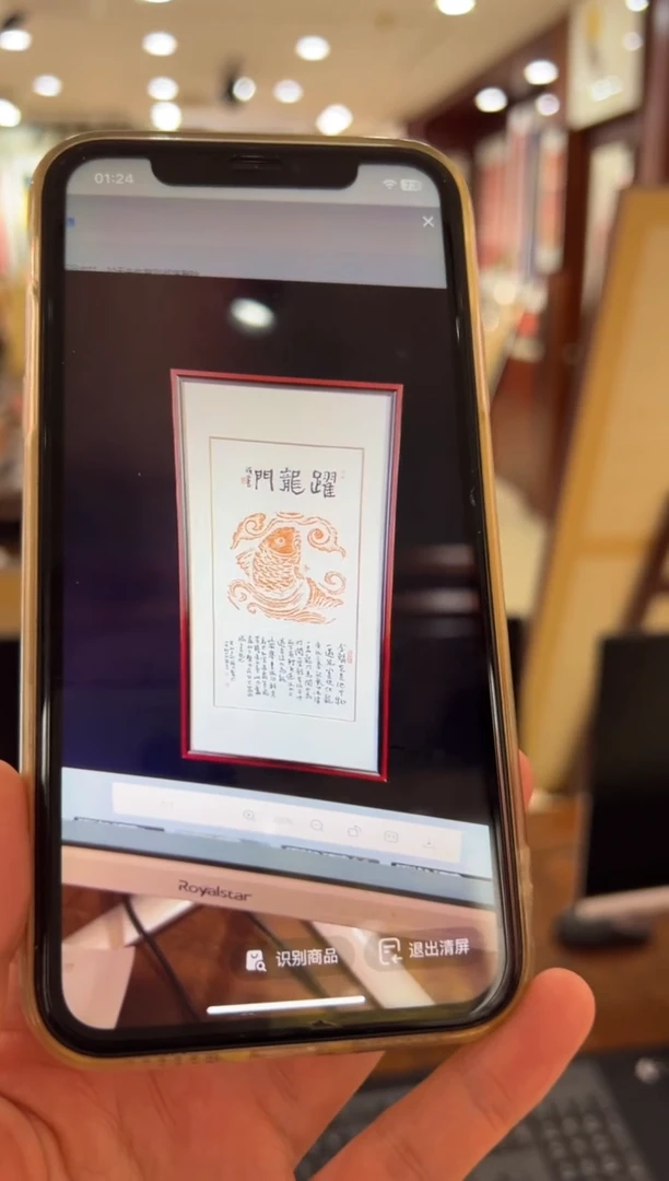 【闪购商品】昌化石印石跃龙门带框