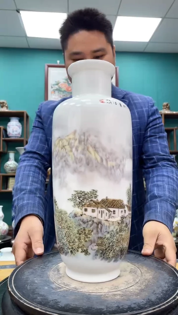 摆件302山水陶瓷摆件