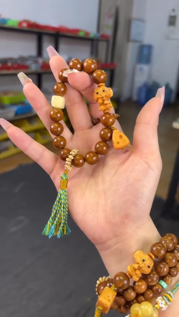 【闪购商品】菩提根/象牙果吊坠12mm紫金鼠杰瑞