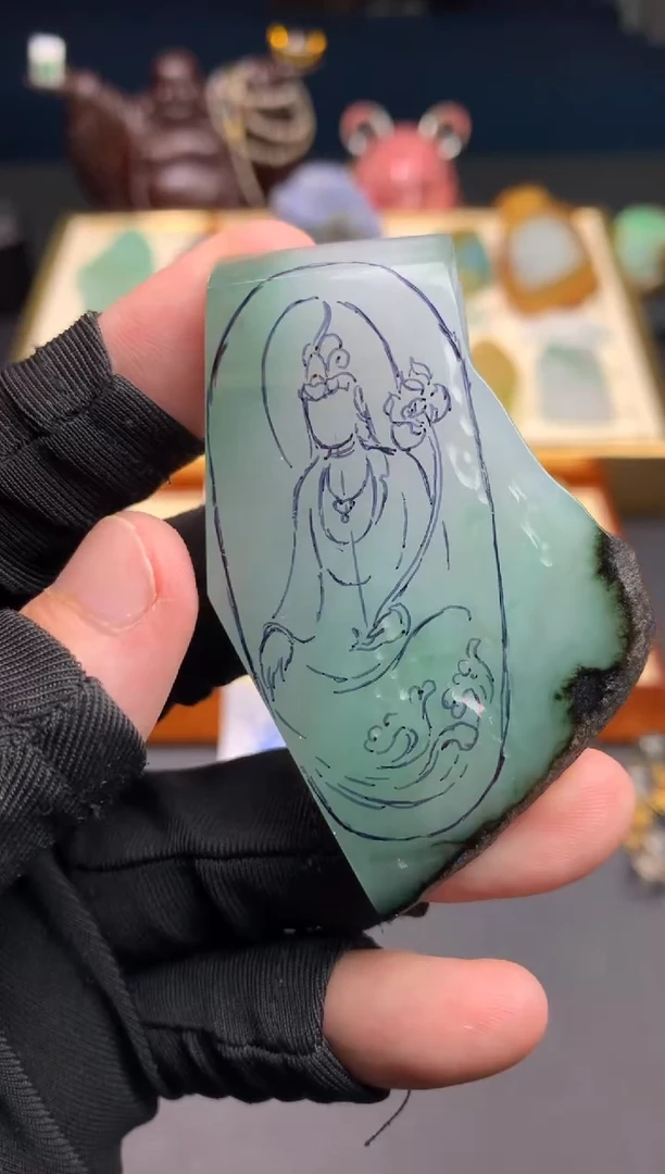 未镶嵌定制翡翠天然翡翠裸石（包工）