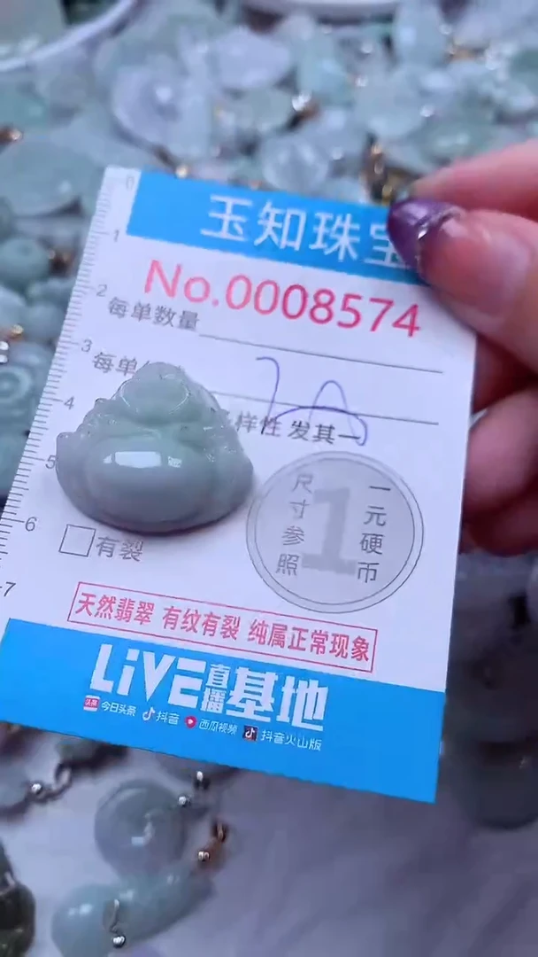 翡翠未镶嵌吊坠(不含链)8574