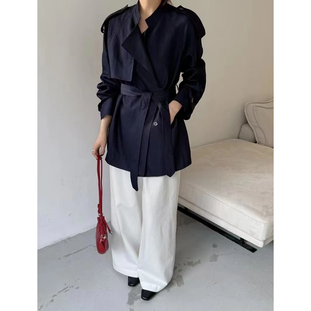 凤姐定制 {短款风衣} F0032025005 时尚百搭气质休闲春季中长款女