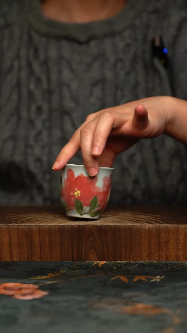 瓷片釉下彩手工手绘同款陶器