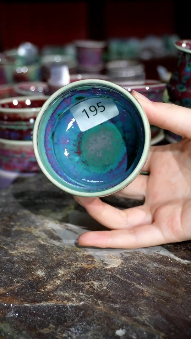 摆件精品窑变钧瓷茶器