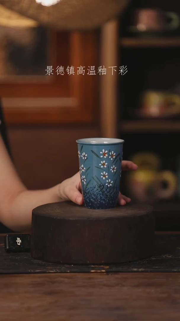 陶瓷景德镇高温釉下手绘陶瓷462