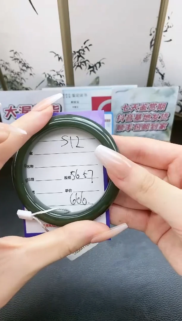 未镶嵌手镯和田玉S12微色差