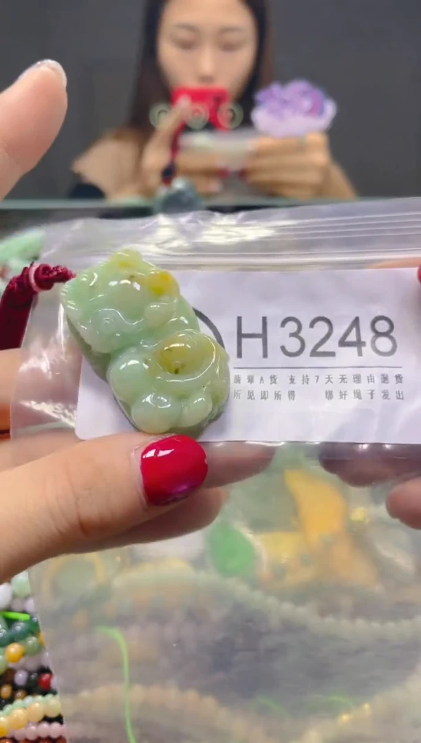 颈饰未镶嵌翡翠/H/翡翠A货，一件也是批发价