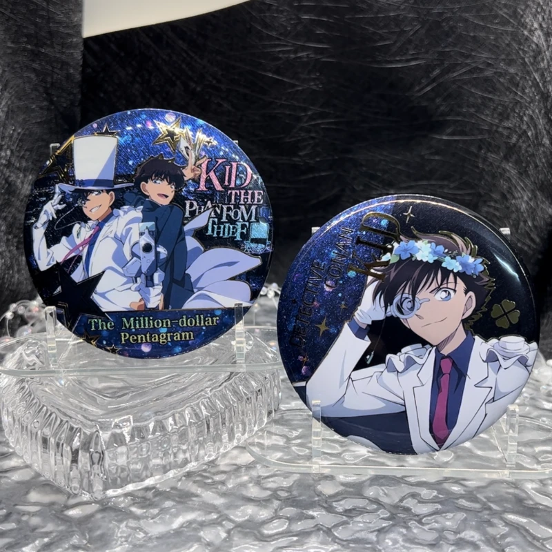 名侦探柯南周边怪盗基德吧唧工藤新一徽章毛利兰灰原哀二次元礼物