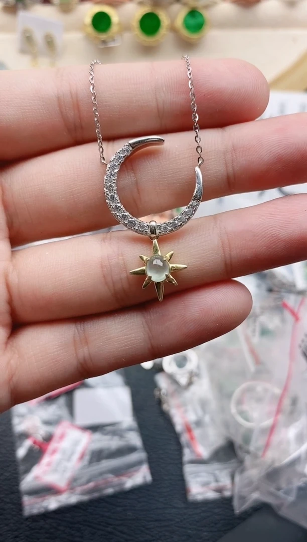 翡翠戒指银S925镶嵌11111
