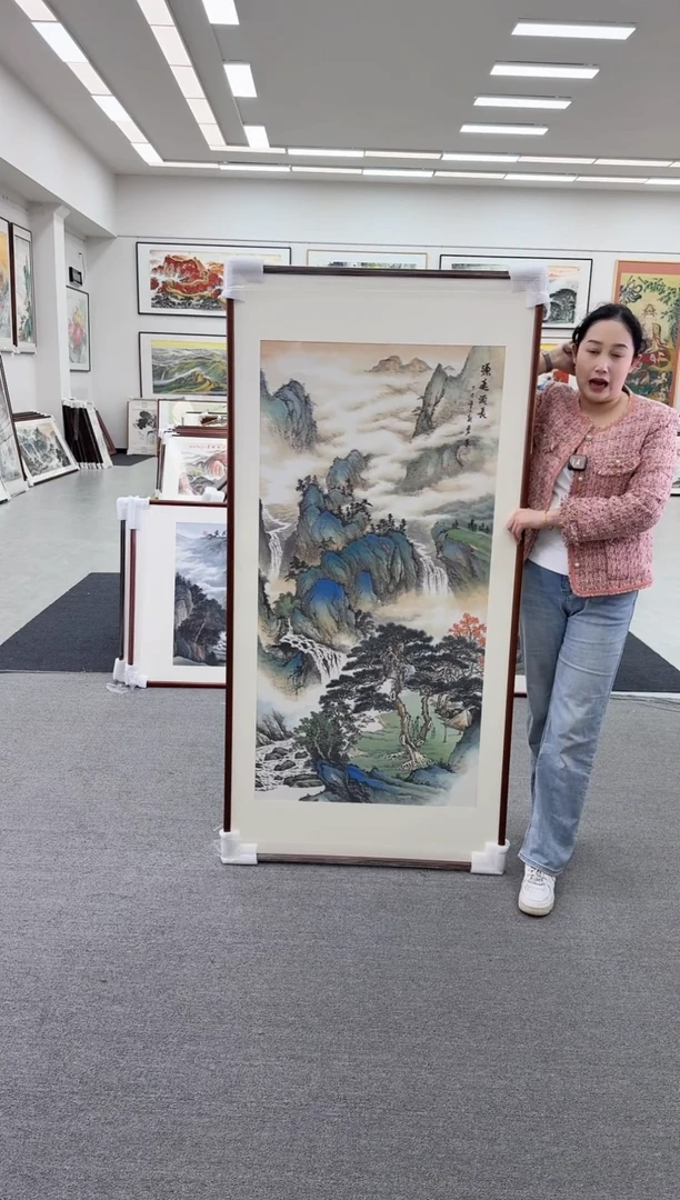 国画手绘  172*85   源远流长