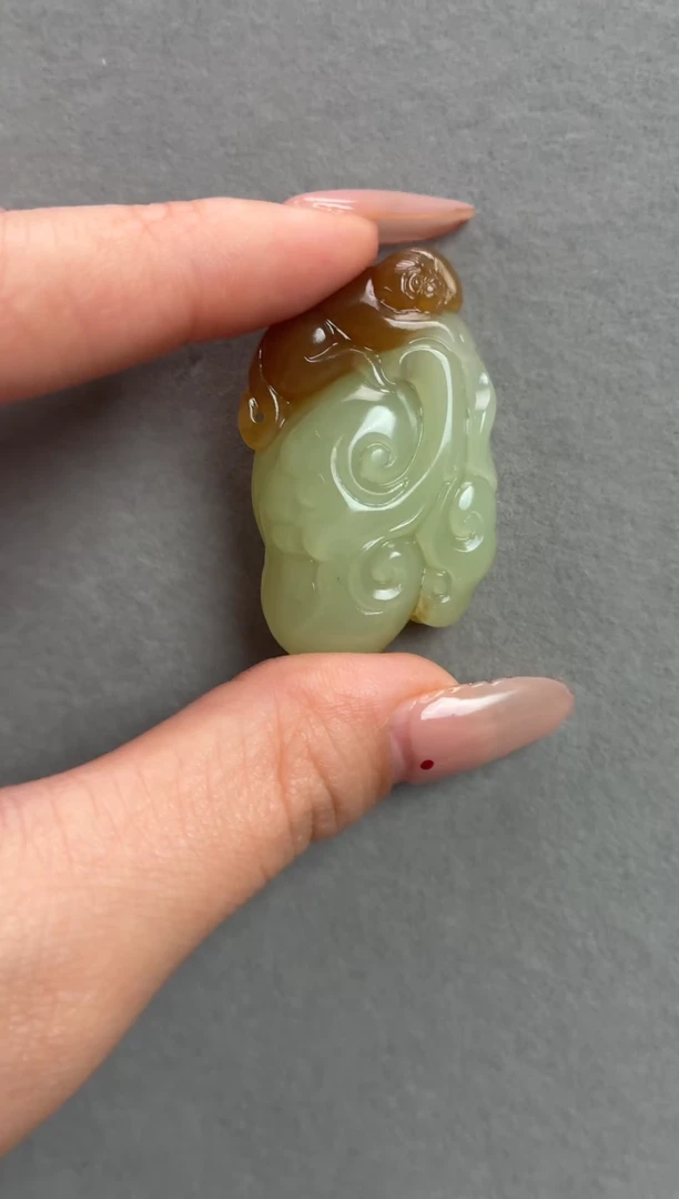 未镶嵌和田玉挂件017 灵猴献瑞