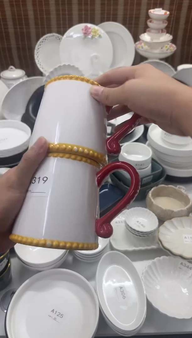 瓷【2个装】小恶魔杯子