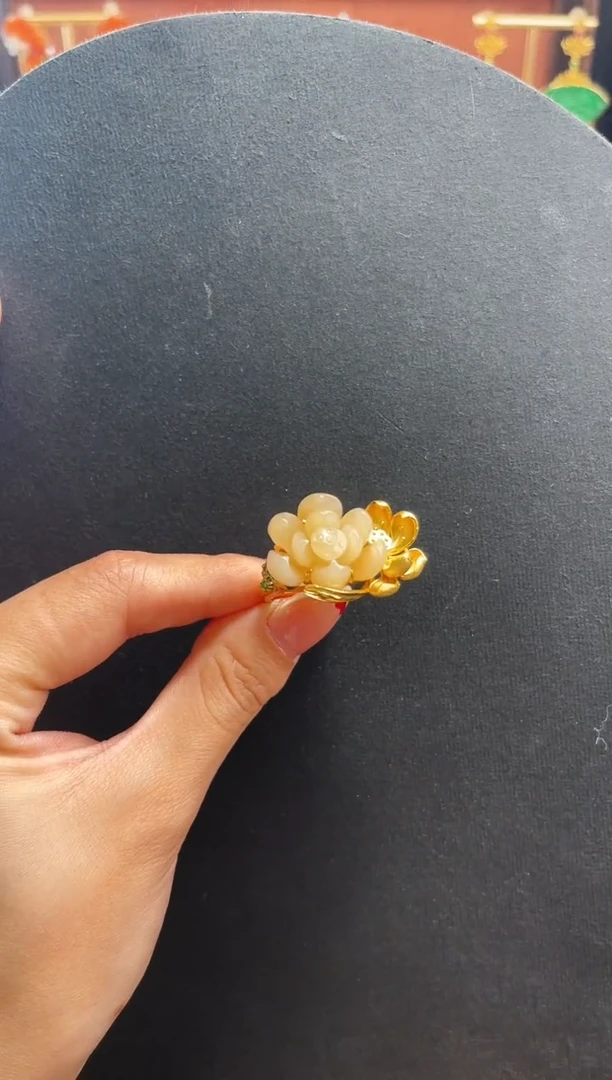 和田玉戒指未镶嵌Y***5戒指