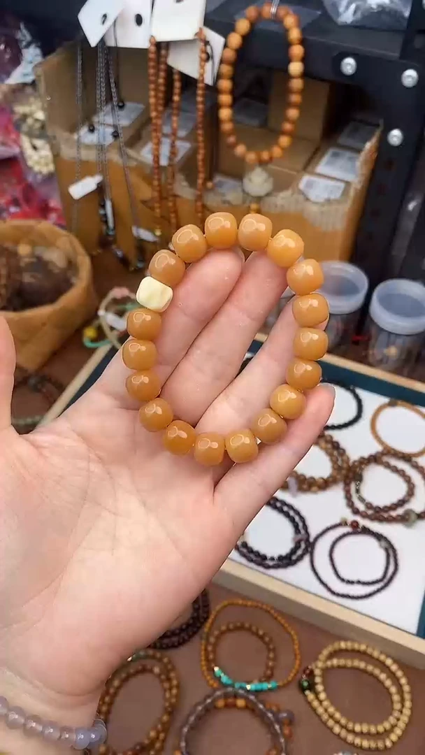 菩提根/象牙果手串风化菩提单圈