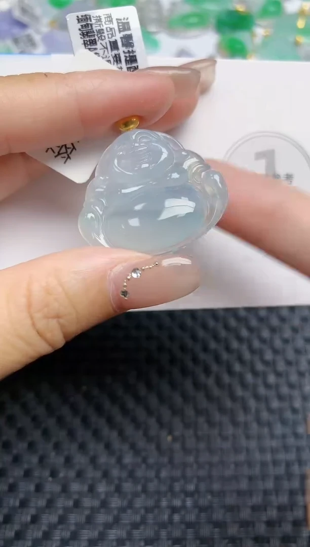 颈饰18K金镶嵌翡翠天然缅甸A货翡翠百元以上9元证书费自理