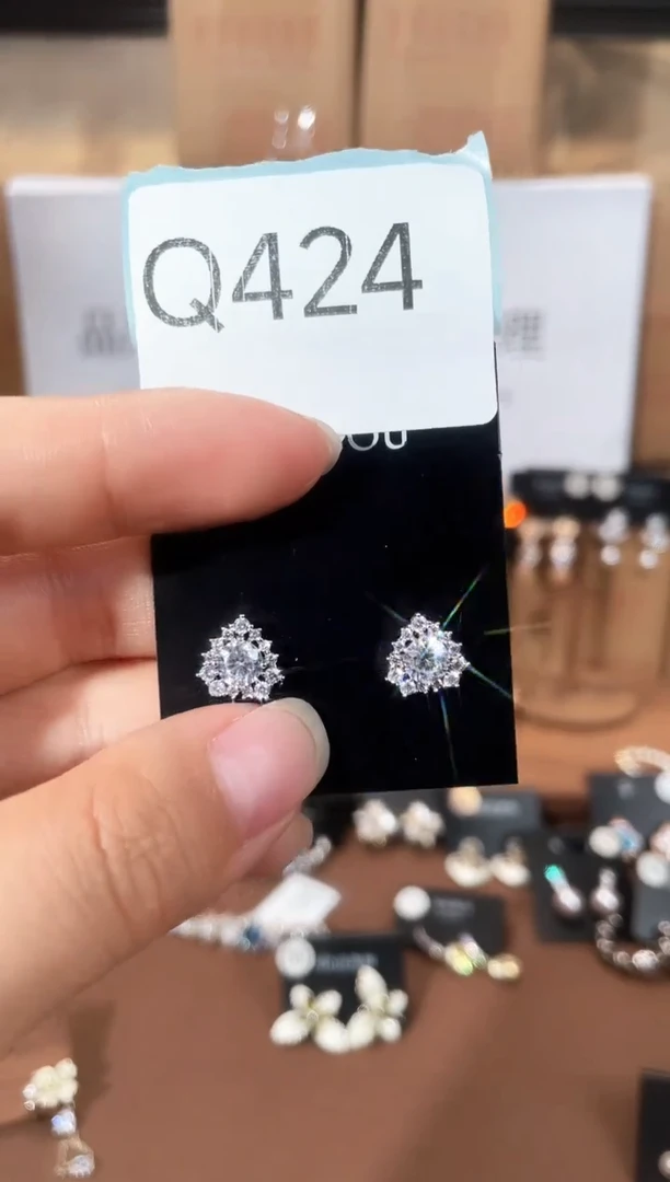 合金925银锆石Q424