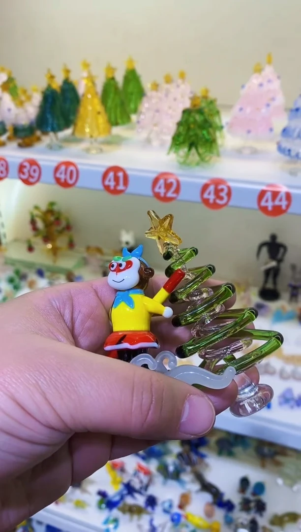 【闪购商品】琉璃手工艺品悟空+圣诞树