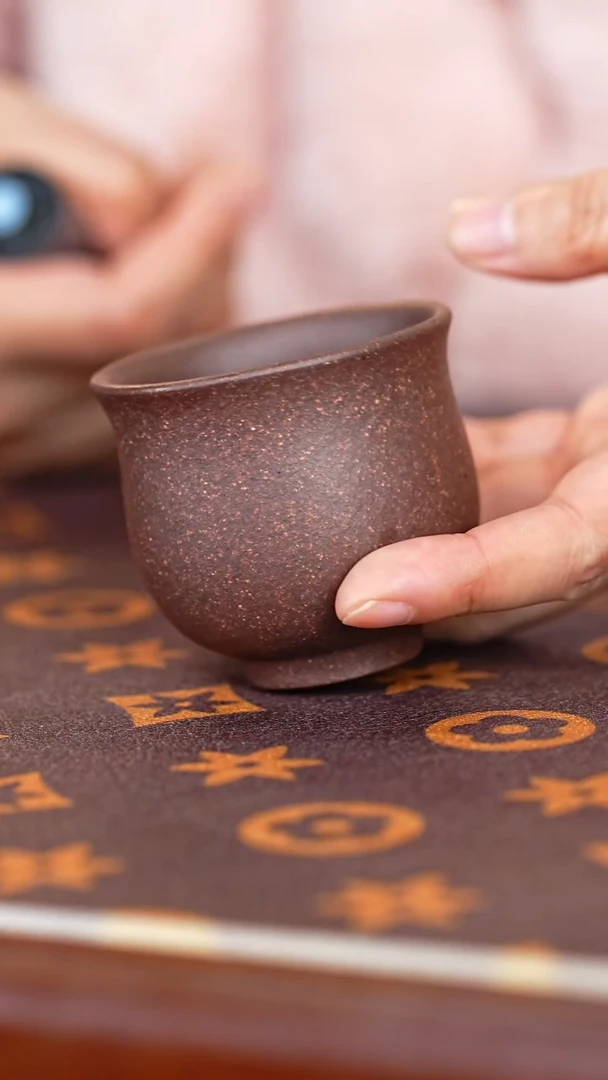 茶壶紫砂天青梨皮共生矿钱袋子杯