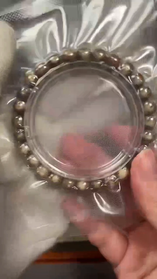 手串星月菩提石玉冰透料火烧云星月菩提手串