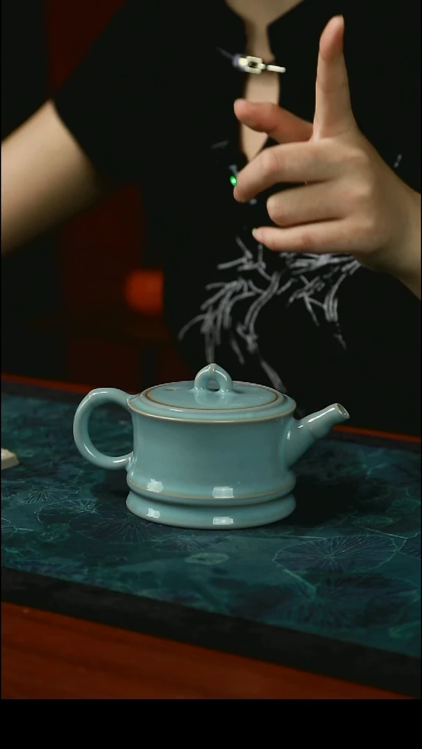 竹节壶 支钉 开片 一级品