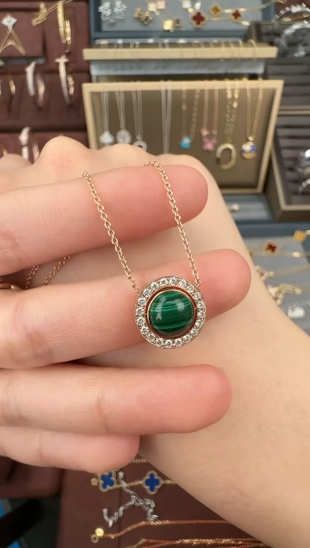 【闪购商品】钻石项链18K金镶嵌时来运转项链