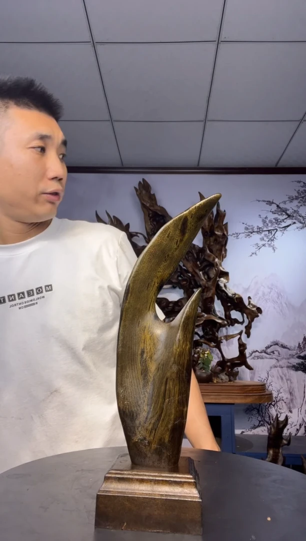 金丝楠木雕款黑*金丝楠木工艺品摆件