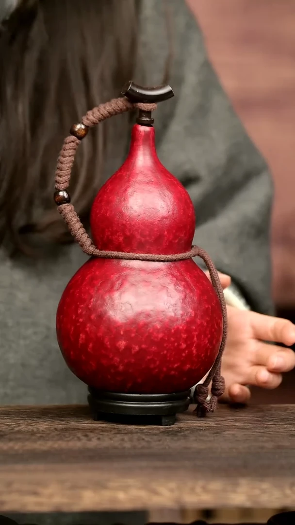 235号中药煮色 900 ml左右 大漆葫芦水壶/酒壶 一物一拍