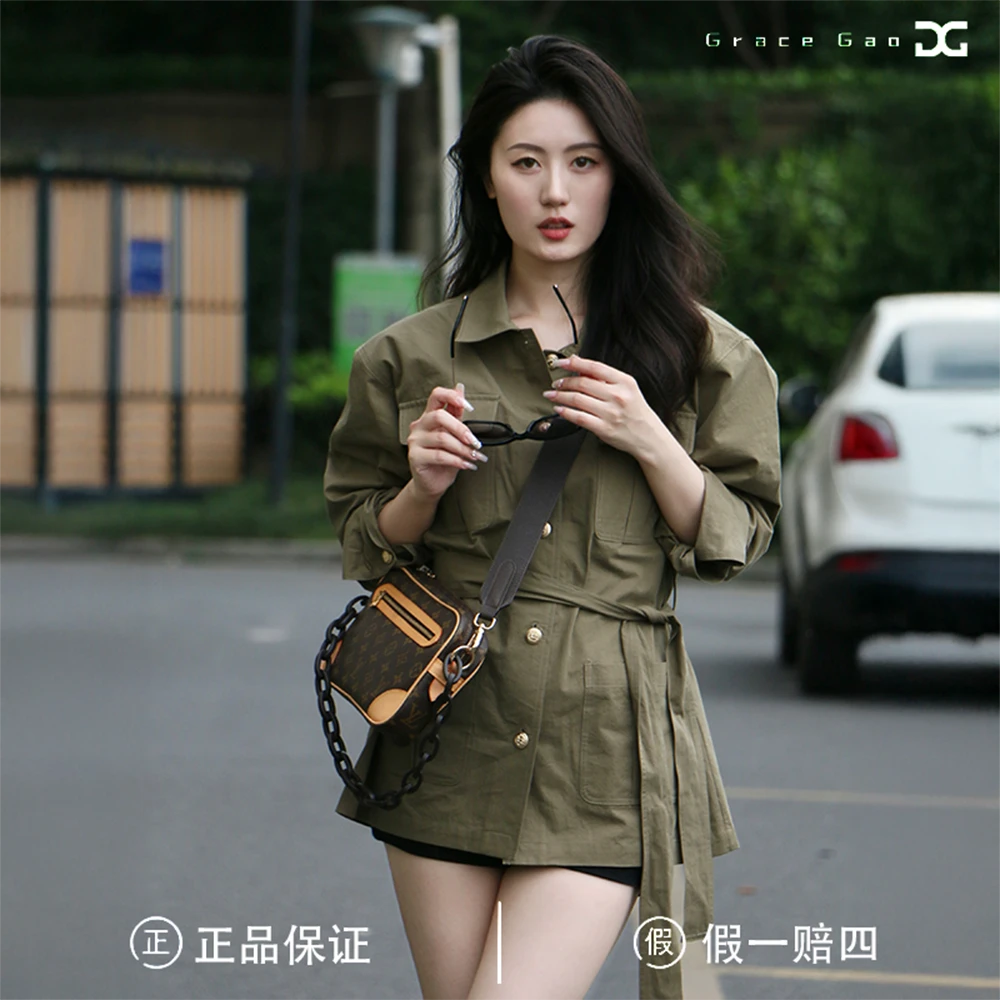 95新 LouisVuitton/路易威登 lv开口笑相机斜挎包