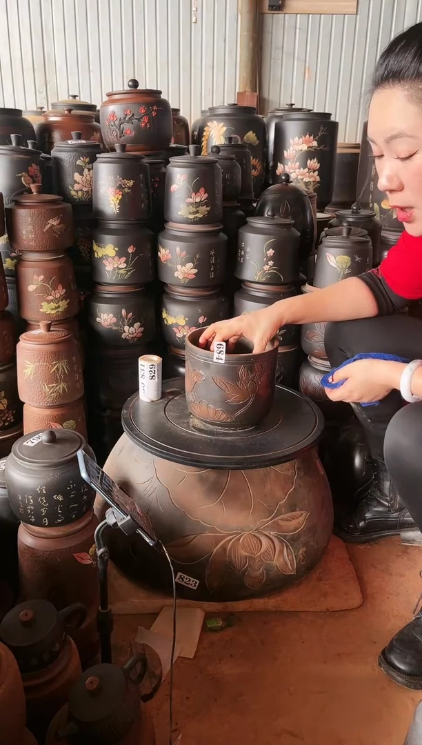 【闪购商品】壶大大瑕疵茶叶罐 无盖     684