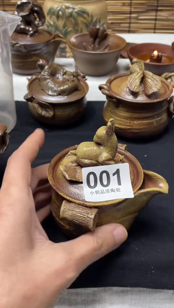 【闪购商品】杯001精美粗陶手工柴烧