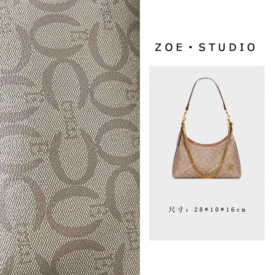 【佐伊甄选】GQ-8761-亚麻/棕色轻奢女士时尚通勤气质小众百搭包