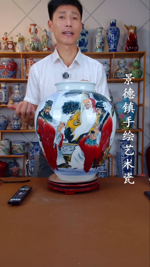 现代景德镇手工手绘陶瓷摆件71