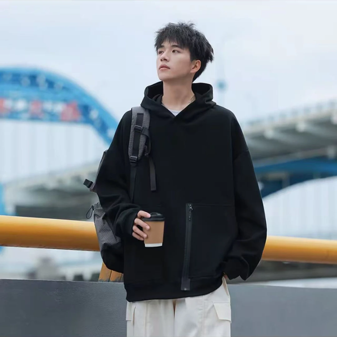 139卫衣男士春秋季圆领新款宽松长袖T恤打底衫上衣