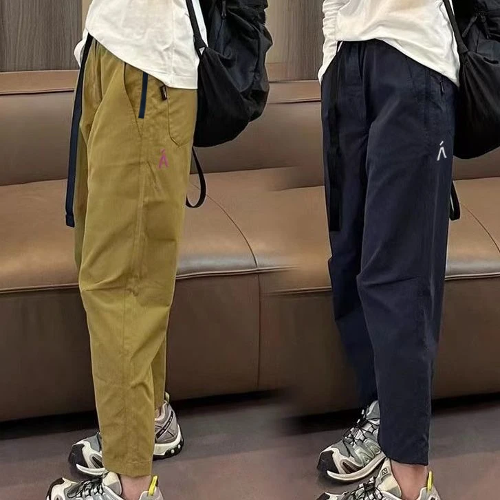 东力！2025新款运动百搭宽松直筒格子休闲裤（24249/24349）