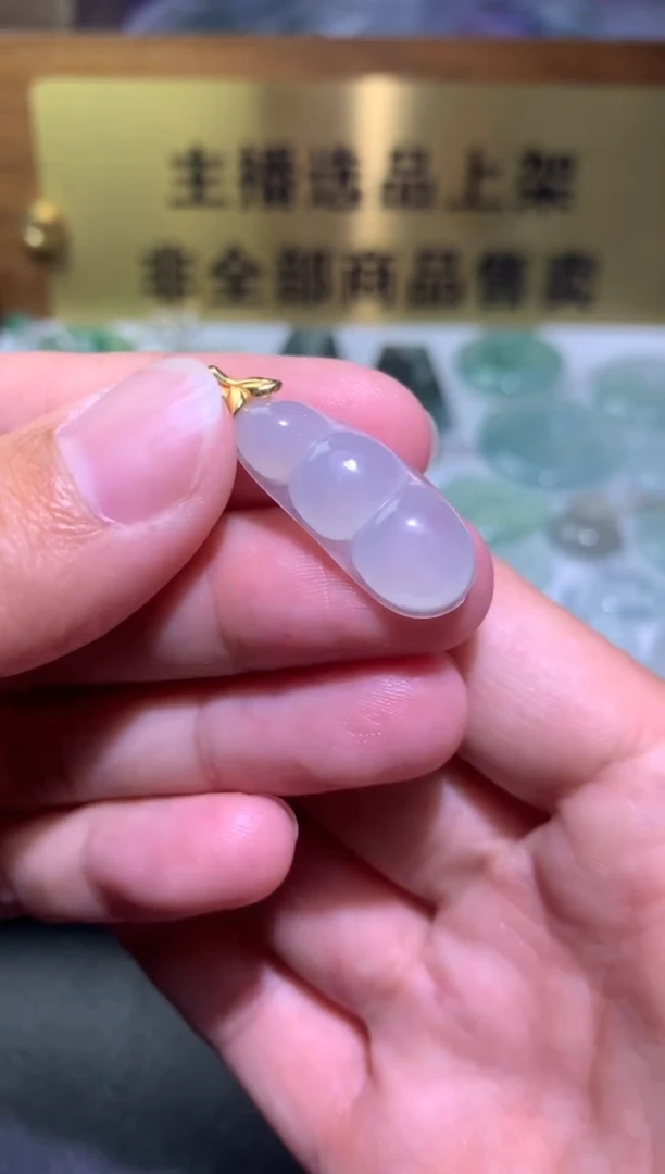 【闪购商品】翡翠颈饰18K金镶嵌净货