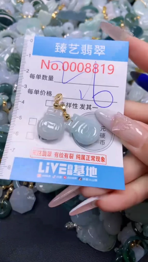 翡翠未镶嵌颈饰8819