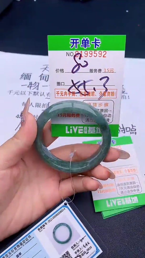 未镶嵌手镯翡翠92天然缅甸A货