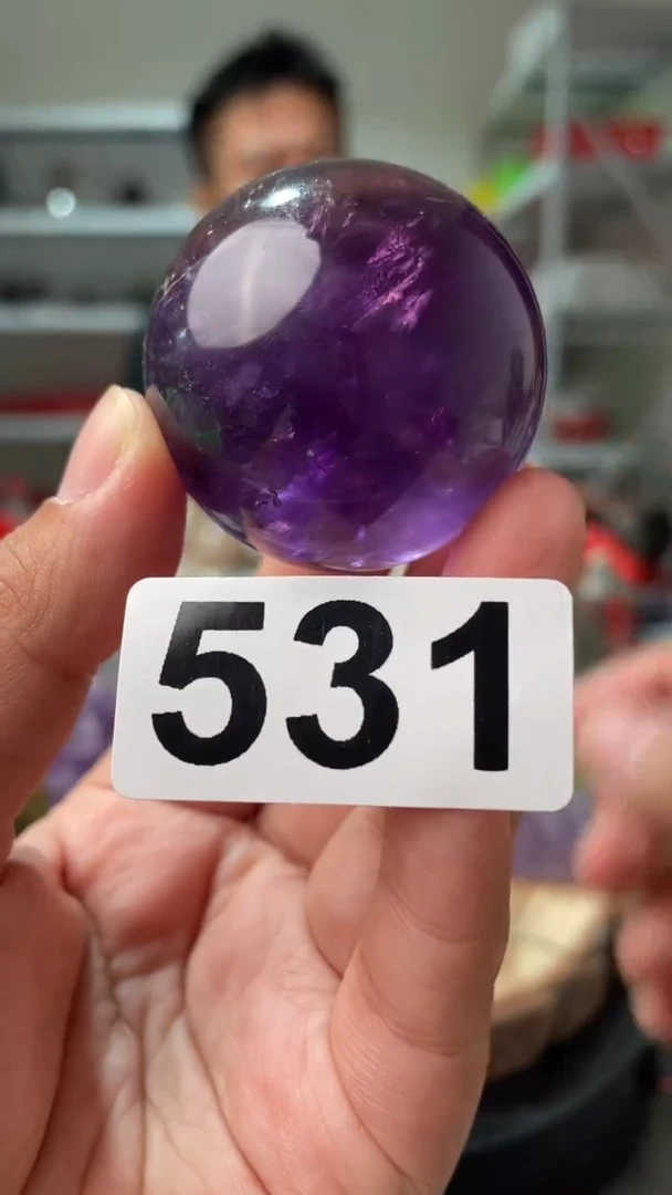 未镶嵌水晶大型摆件（非配饰）紫水晶球531