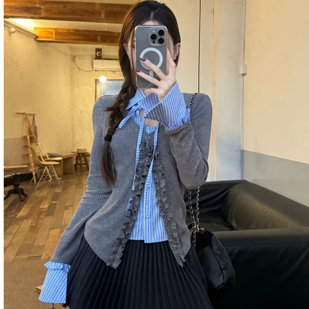 春季新款纯欲辣妹短款显瘦高级感上衣时尚百搭日常甜美辣妹设计感