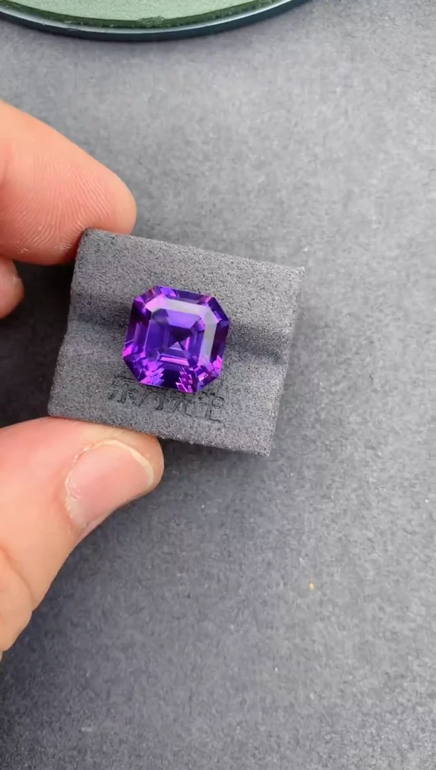 未镶嵌裸石定制水晶8ct 紫水晶 定制
