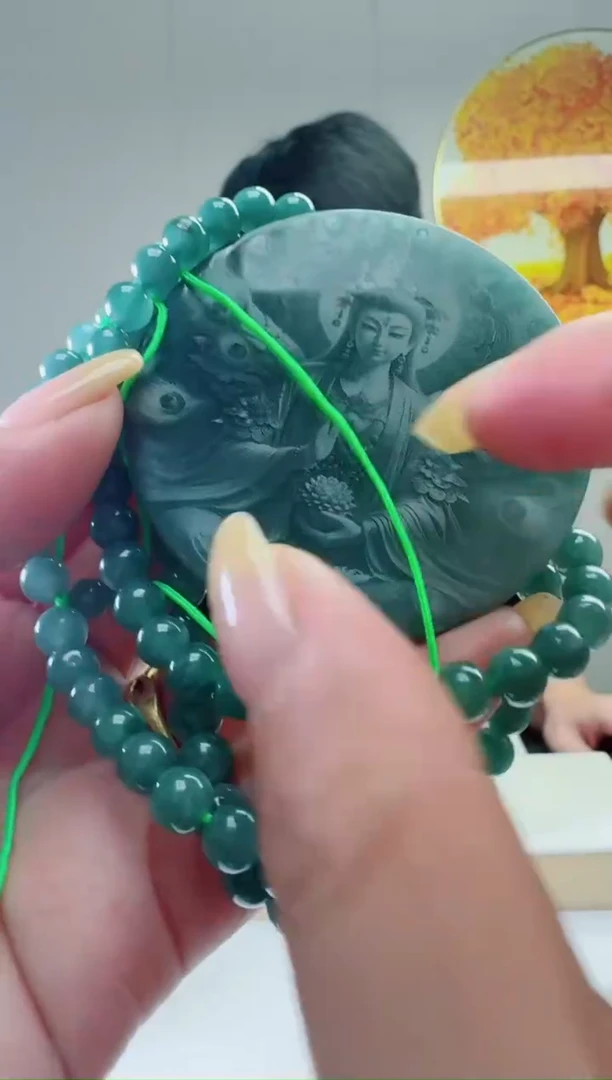 翡翠未镶嵌颈饰多样性随机发其一